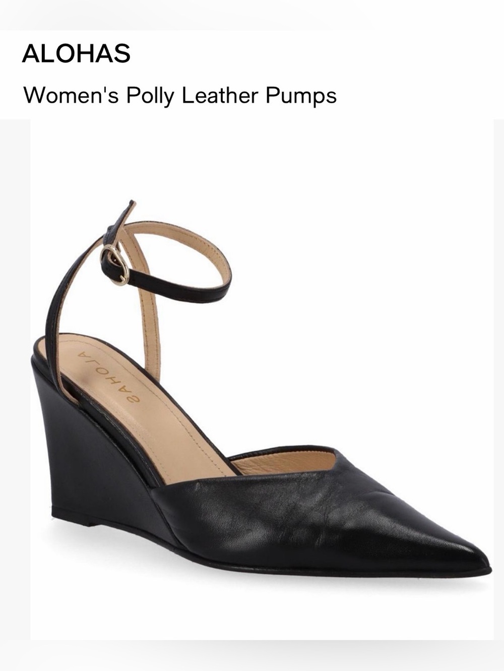 Alohas Women's Polly Leather Pumps size  38/7 NWB